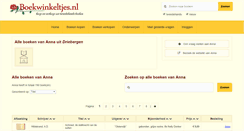 Desktop Screenshot of anna.boekwinkeltjes.nl